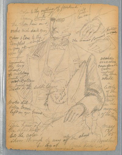 Study for Portrait of Mr. Winthrop by Daniel Huntington