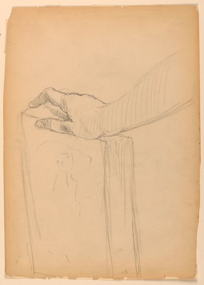Study of Right Hand on a Book by Daniel Huntington
