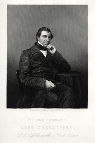 Frederic Thesiger, 1st Baron Chelmsford, English jurist and politician, c1880 by Daniel John Pound