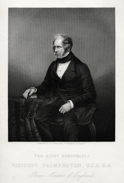 Henry John Temple, 3rd Viscount Palmerston, British Statesman, c1880 by Daniel John Pound