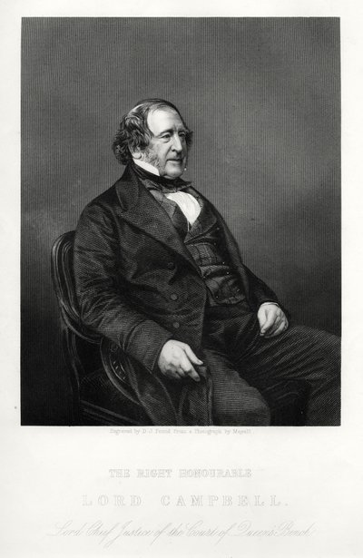 John Campbell, 1st Baron Campbell, British Liberal politician and lawyer by Daniel John Pound