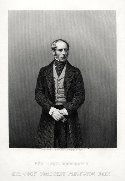 John Somerset Pakington, 1st Baron Hampton, English Politician by Daniel John Pound
