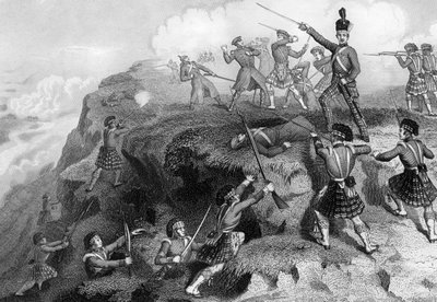 The Highlanders Attacking the Russian Redoubt, Battle of the Alma by Daniel John Pound