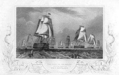 The fleet in the Baltic, under the command of Sir Charles Napier, 1857 by Daniel John Pound