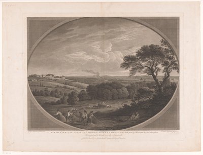 View of London from Hampstead Heath by Daniel Lerpinière