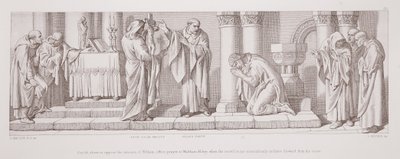 Harold Offers Prayer at Waltham Abbey by Daniel Maclise