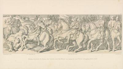 Morning of the Battle. The Norman Chief Taillefer, Leads Duke William
