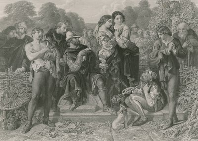 Orlando and the Wrestler, As You Like It by Daniel Maclise