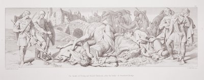 The death of Tostig and Harold Hardrada after the Battle of Stamford Bridge, from 