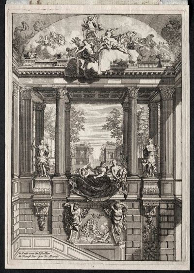 Staircase at the Palace of Voorst in Holland by Daniel Marot