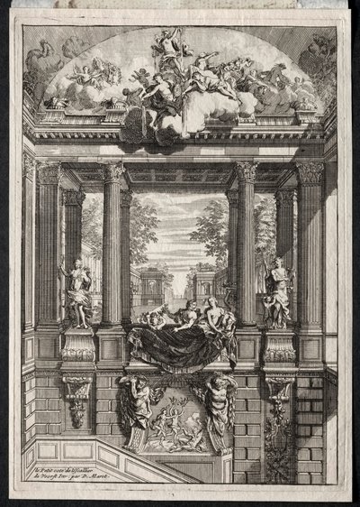 Staircase at the Palace of Voorst in Holland by Daniel Marot