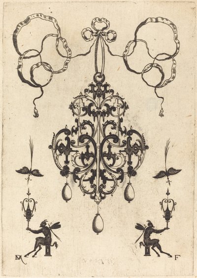 Large Pendant, Lower Left and Right Two Winged 
