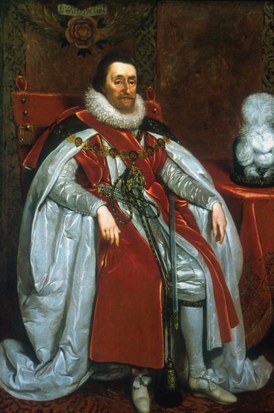 James I, King of England and Scotland, 1621 by Daniel Mytens