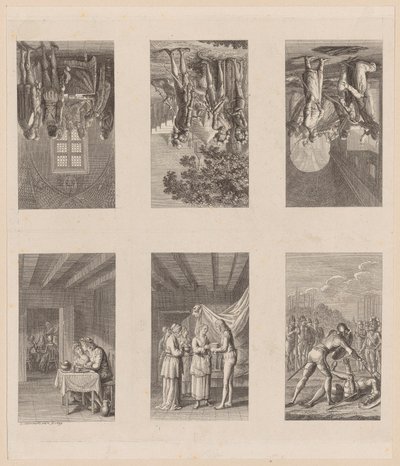 6 Plates on the "Prussian-Brandenburg State History" by Daniel Nikolaus Chodowiecki