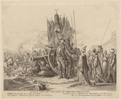 Action near Choczim on September 18, 1769 by Daniel Nikolaus Chodowiecki