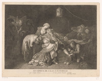 Farewell of Jean Calas in Prison by Daniel Nikolaus Chodowiecki