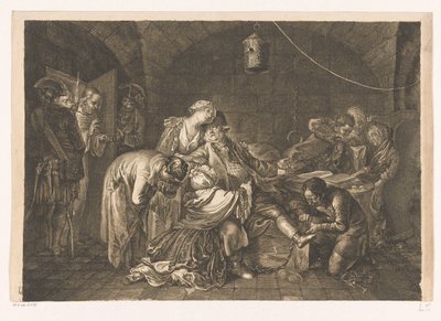 Farewell of Jean Calas in Prison by Daniel Nikolaus Chodowiecki