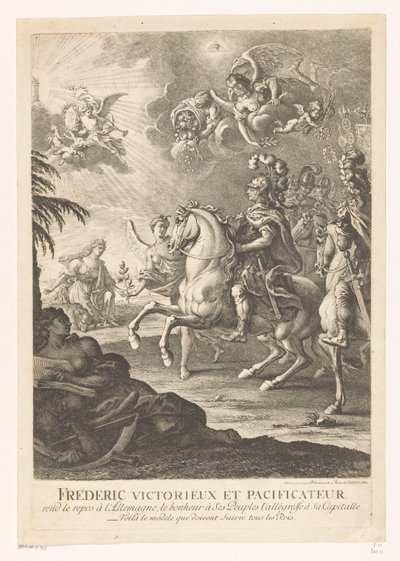 Allegorical Representation with Frederick the Great on Horseback by Daniel Nikolaus Chodowiecki
