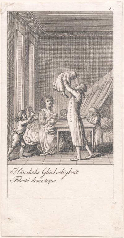 Motives for Marriage and Their Consequences. Plate 2 by Daniel Nikolaus Chodowiecki