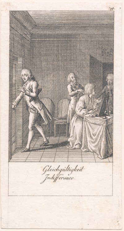 Motives for Marriage and Their Consequences. Plate 4 by Daniel Nikolaus Chodowiecki
