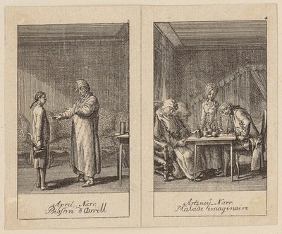 Sheets 3 and 4 for Centifolium Stultorum, Follies by Daniel Nikolaus Chodowiecki