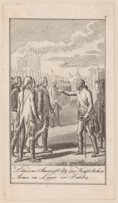 Plate 9 of "Depictions from Modern History" by Daniel Nikolaus Chodowiecki