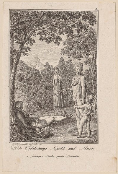 Appearance of Apollo and Amor by Daniel Nikolaus Chodowiecki