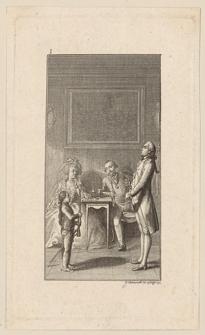 Education of Young Siegfried by Daniel Nikolaus Chodowiecki