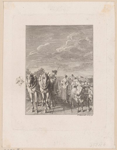 Hermann Has Caught Up with the Exiles by Daniel Nikolaus Chodowiecki