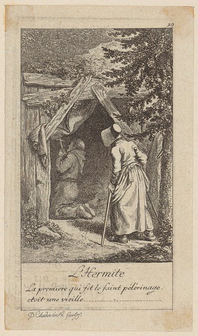 The Hermit by Daniel Nikolaus Chodowiecki