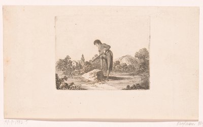 Mr. de Vollange Playing His Guitar by Daniel Nikolaus Chodowiecki