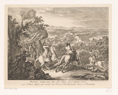 Victory of General Rumyantsev During the Battle of Cahul, 1770 by Daniel Nikolaus Chodowiecki