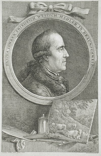 Portrait of Pascha Johann Friedrich Weitsch Mahler in Braunschweig by Daniel Nikolaus Chodowiecki