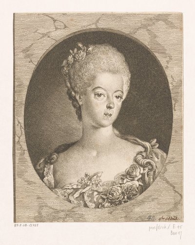 Portrait of Wilhelmina of Prussia by Daniel Nikolaus Chodowiecki