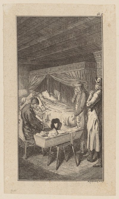 Sebaldus on His Deathbed by Daniel Nikolaus Chodowiecki
