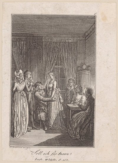 Scene Before the Wedding by Daniel Nikolaus Chodowiecki