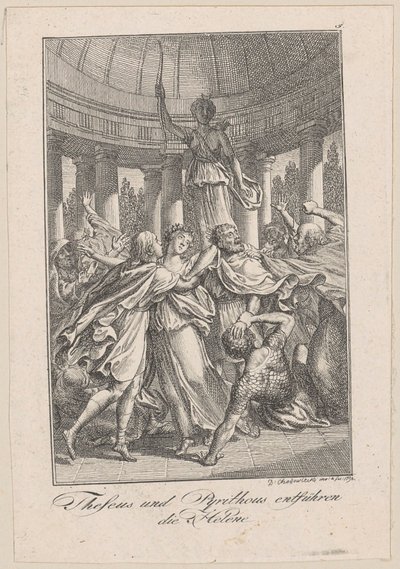 Theseus and Pirithous Abduct Helen, Plate 5 to Becker