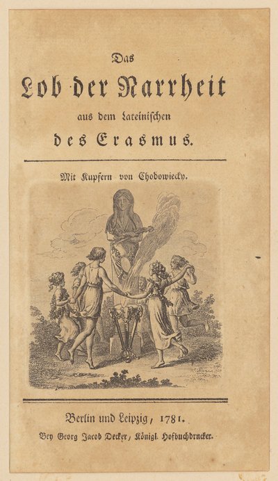 Title Page with Vignette for Erasmus