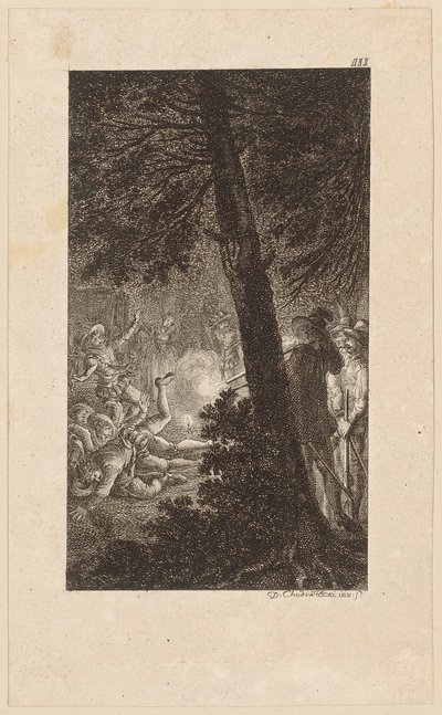 Title Copper for "Gil Blas of Santillana", Volume 3 by Daniel Nikolaus Chodowiecki
