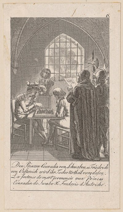 Death Sentence of Princes Conrad of Swabia and Frederick of Austria, Sheet 6 of the Series 