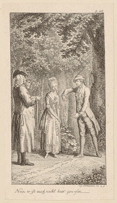 Father Surprises Him with Minchen in the Grove by Daniel Nikolaus Chodowiecki