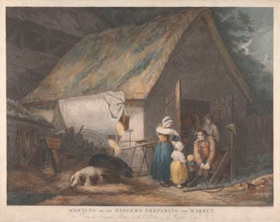 Morning or the Higlers Preparing for Market by Daniel Orme