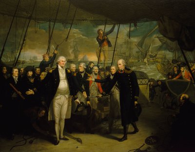 Duncan receiving the surrender of de Winter at the Battle of Camperdown by Daniel Orme