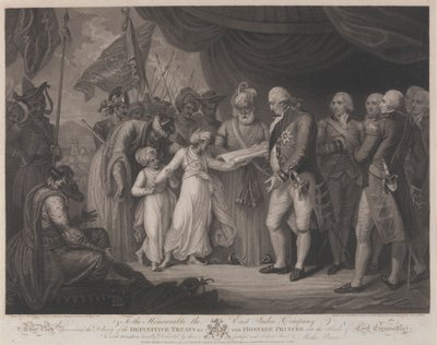 The Delivery of the Definitive Treaty by the Hostage Princes into the Hands of Lord Cornwallis by Daniel Orme