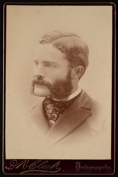 Portrait of Barton Warren Evermann 1853-1932, Before 1900 by Daniel R Clark