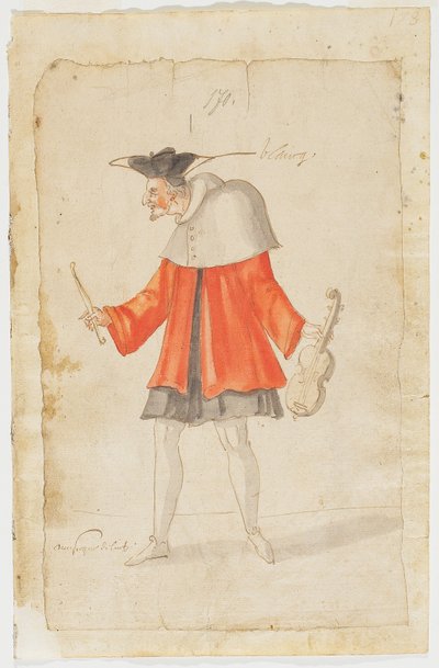 A Musician from the Ballet du Serieux et du Grotesque by Daniel Rabel