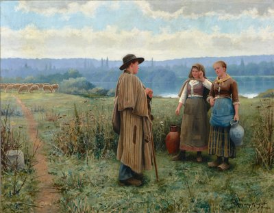 An Idle Moment 1890 by Daniel Ridgway Knight