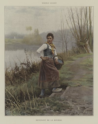 Returning from the River by Daniel Ridgway Knight