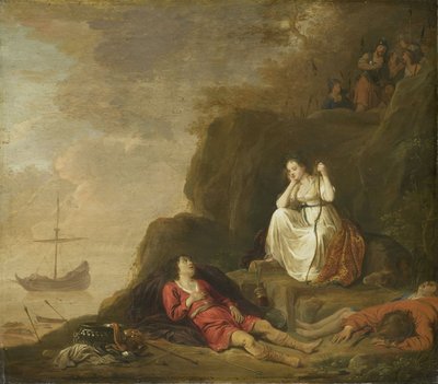 Theagenes and Chariclea, c.1625-1640 by Daniel Thivart
