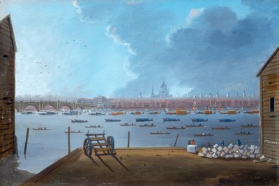 The Funeral Procession of Lord Nelson on the Thames, c1806 by Daniel Turner